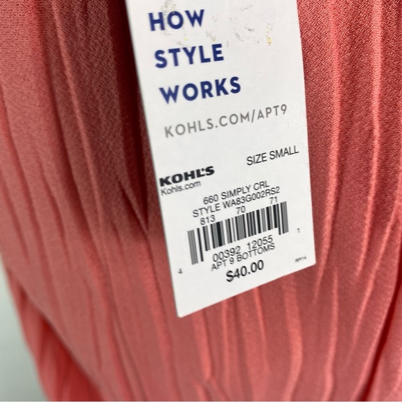 NWT APT. 9 sleeveless accordion/pleated fabric dress size S - Picture 2 of 4